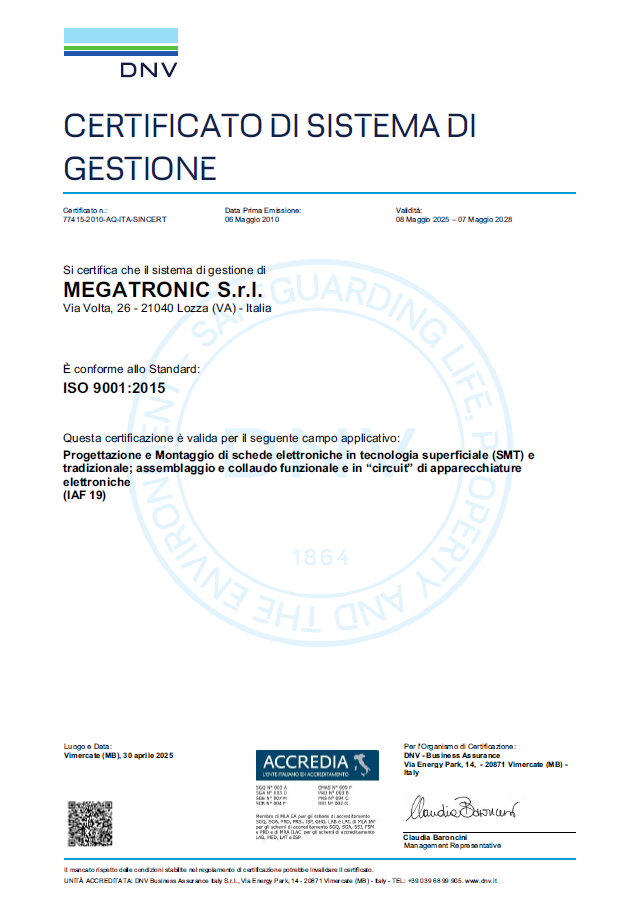 certificato qualità - saldatura